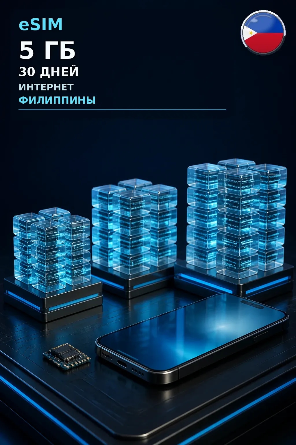 eSIM Филиппины — 5 ГБ, 30 дней — интернет